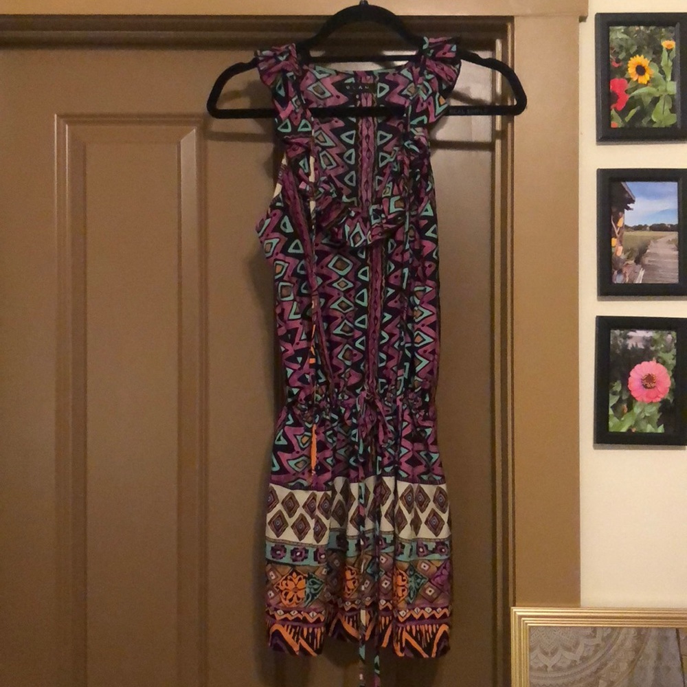 Glam S print dress